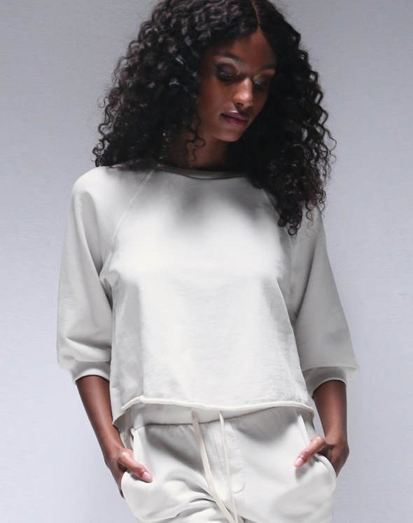Sonya Short Sleeve Blouson Sweatshirt (VM4L4033CK) / L사이즈 입고