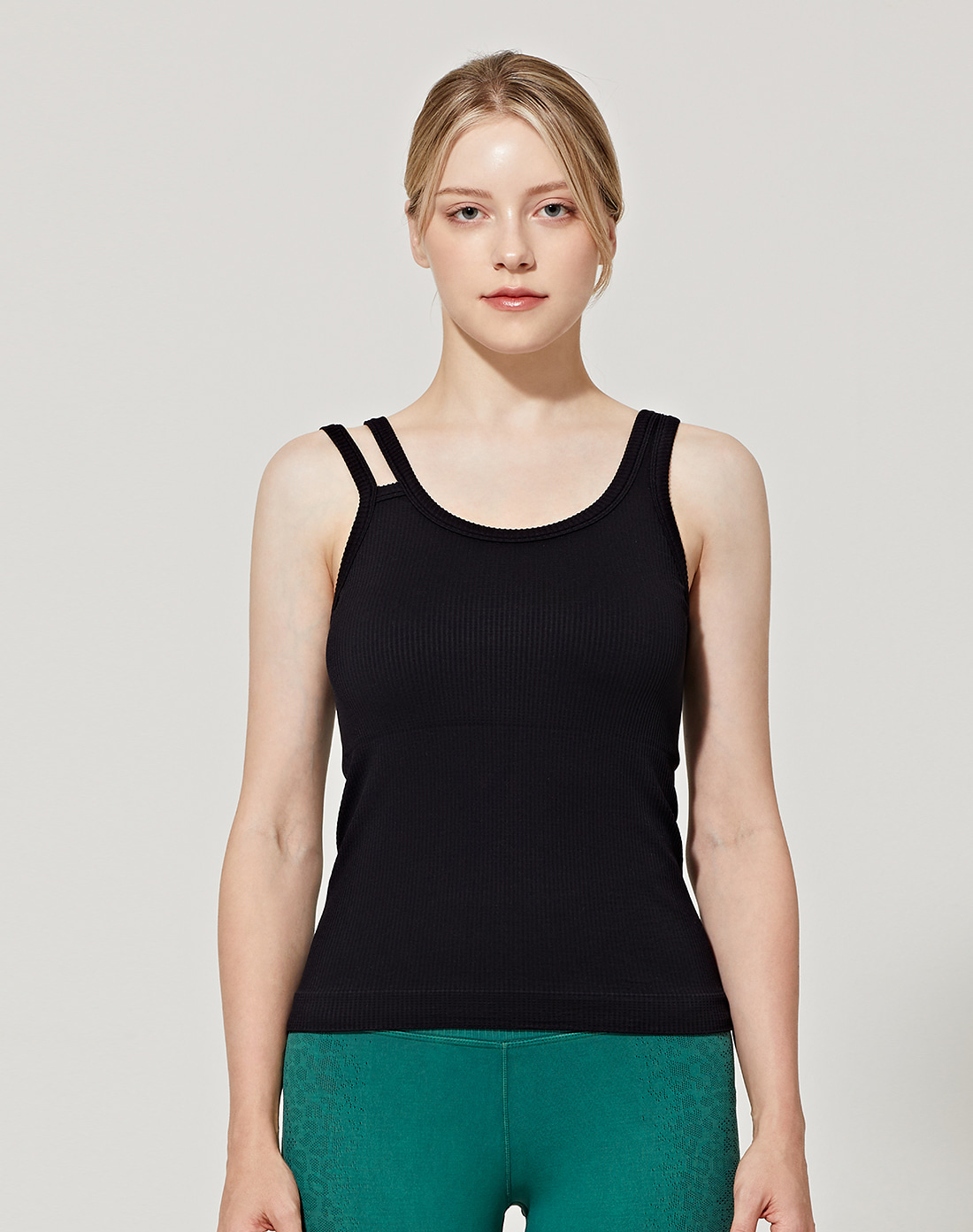 Ribbed Double Strap Tank Top (VN2TS213ZB)