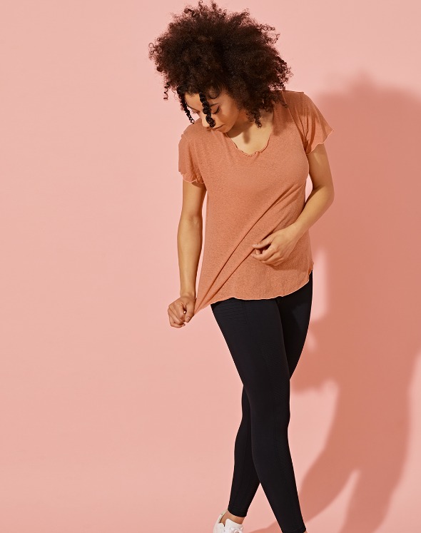 Relaxed V-Neck Tee (VM2LF302CL)